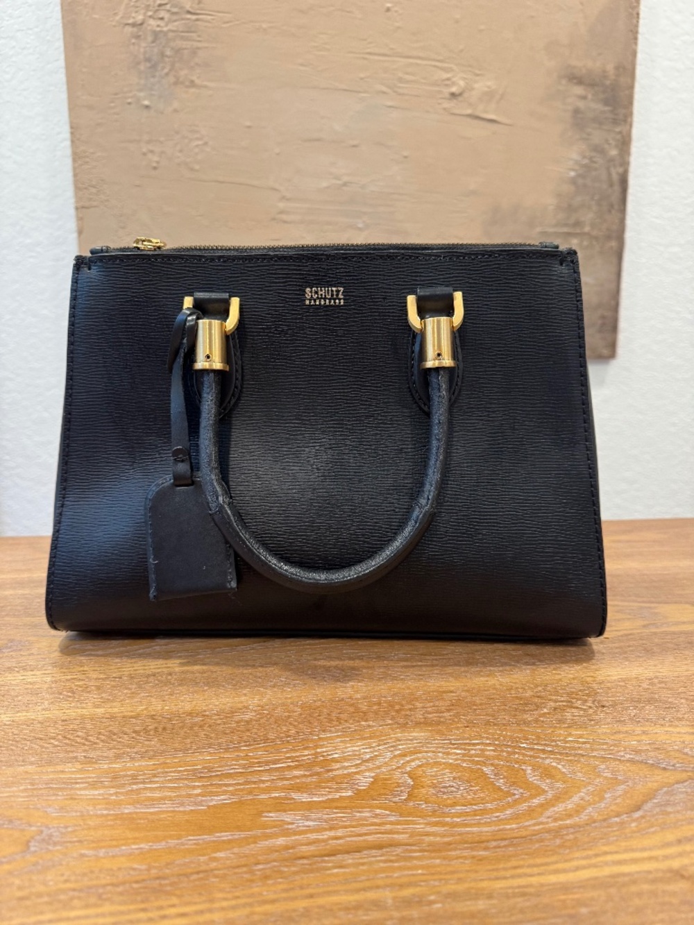 Timeless Schutz handbag with gold hardware